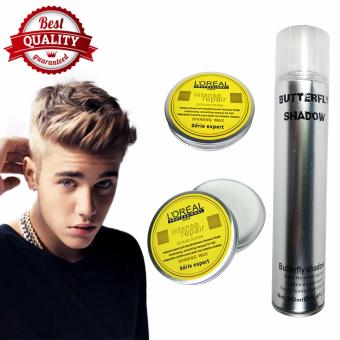 Sáp vuốt tóc nhãn vàng 100g + Gôm xịt tóc bạc 320ml