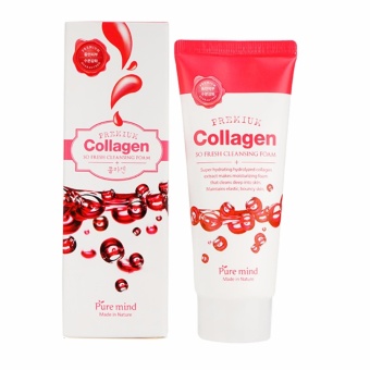 Sữa rửa mặt bổ sung collagen cho da Pure Mind Collagen So Fresh Cleansing Foam 100ml  