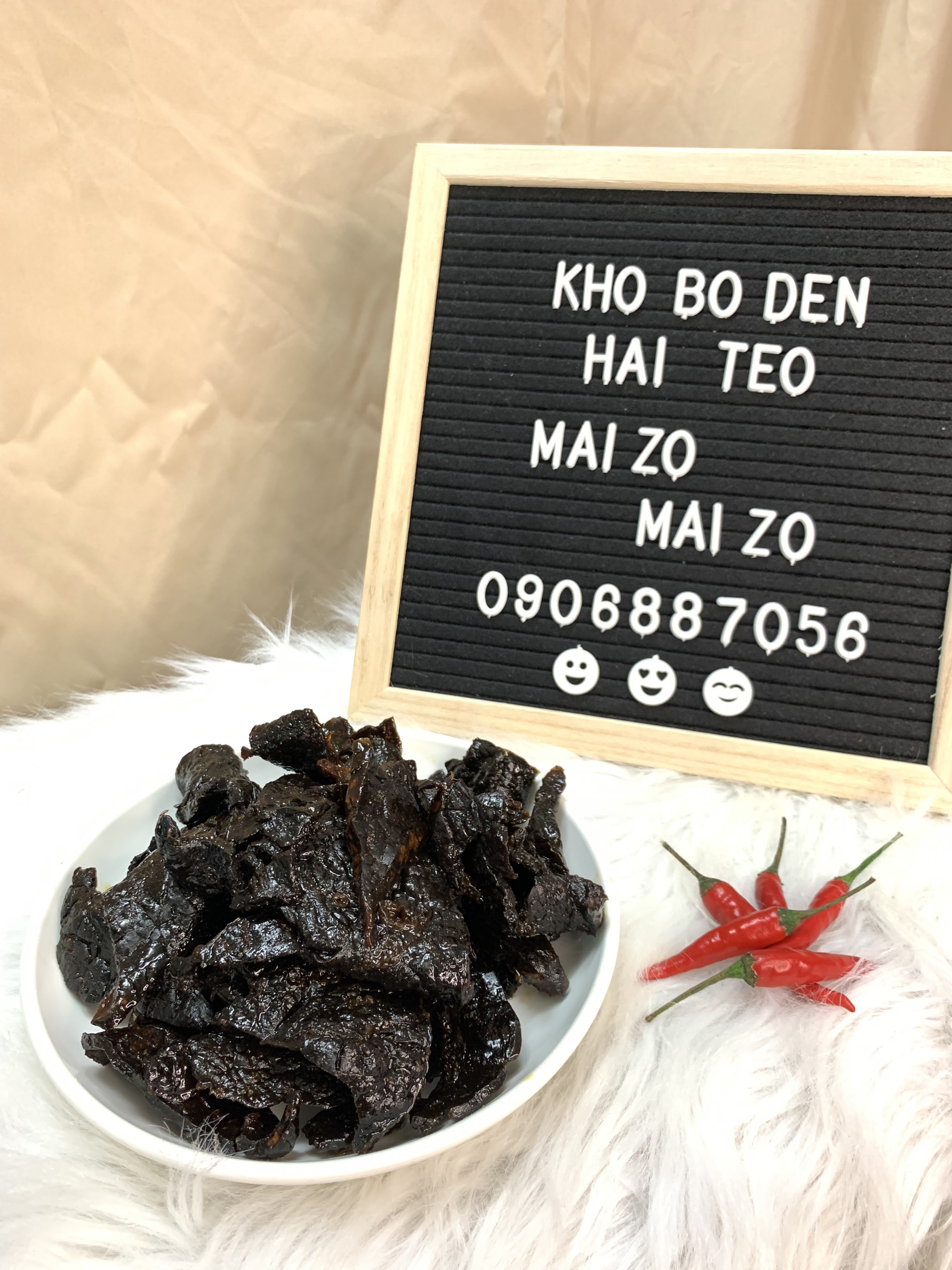 Khô bò đen 1/2kg