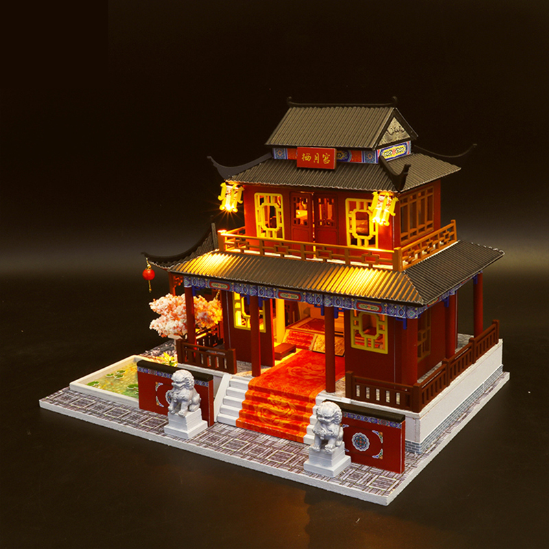 Mô hình nhà gỗ búp bê Quán ăn Trung Hoa  Tiệm màn thầu Micakeo  Đồ  chơi trẻ em