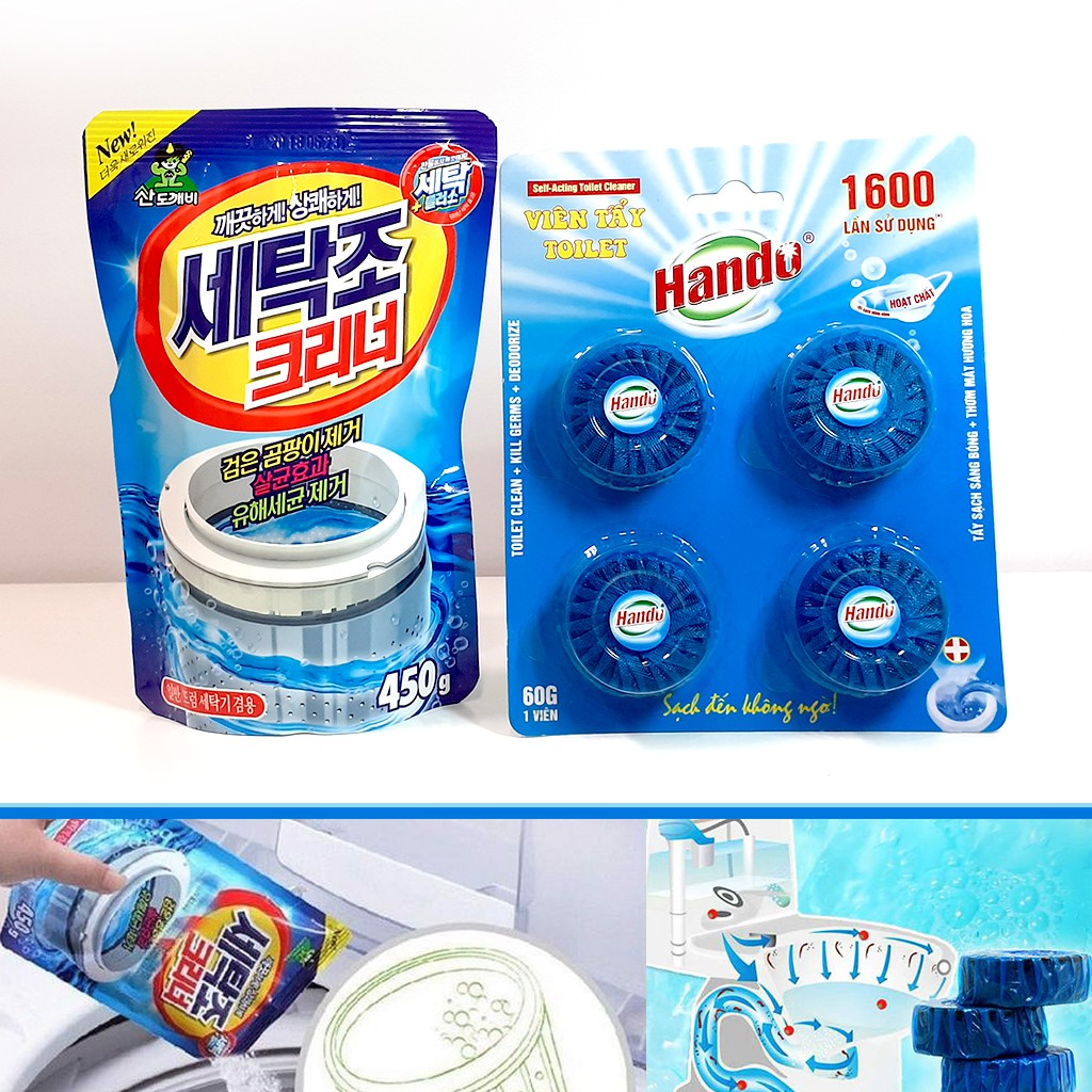 Tẩy lồng máy giặt Hàn Quốc giá rẻ
