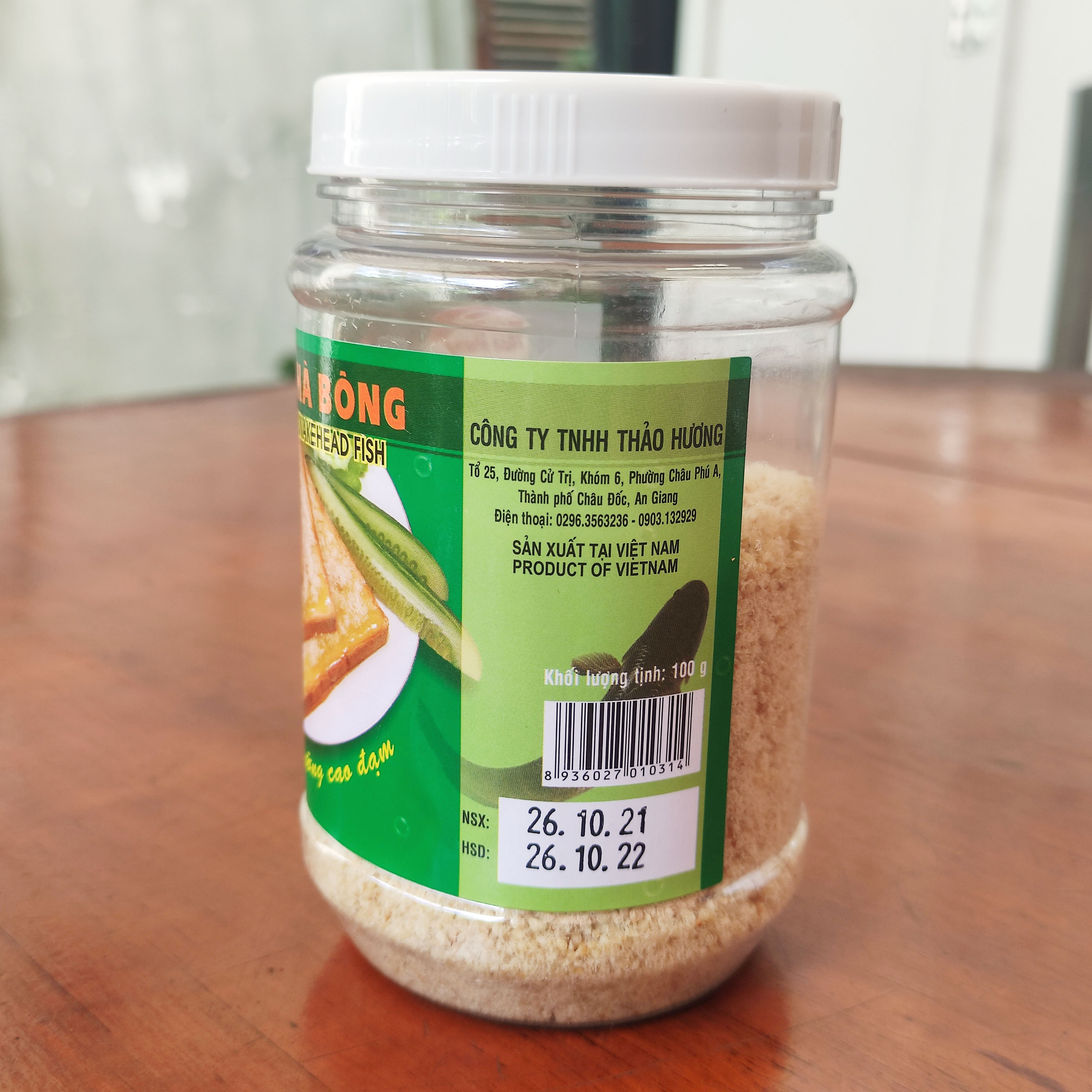 Cá lóc (Cá Quả) chà bông sấy khô hủ 50 Gram hiệu Thảo Hương đặc sản An Giang - HSD 12 tháng