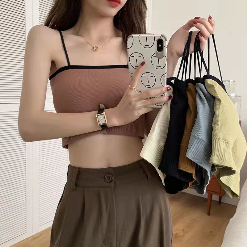 Han edition sports girl underwear female students show chest be small condole belt wrapped chest exposed them proof vest that wipe a bosom to wear outside 4