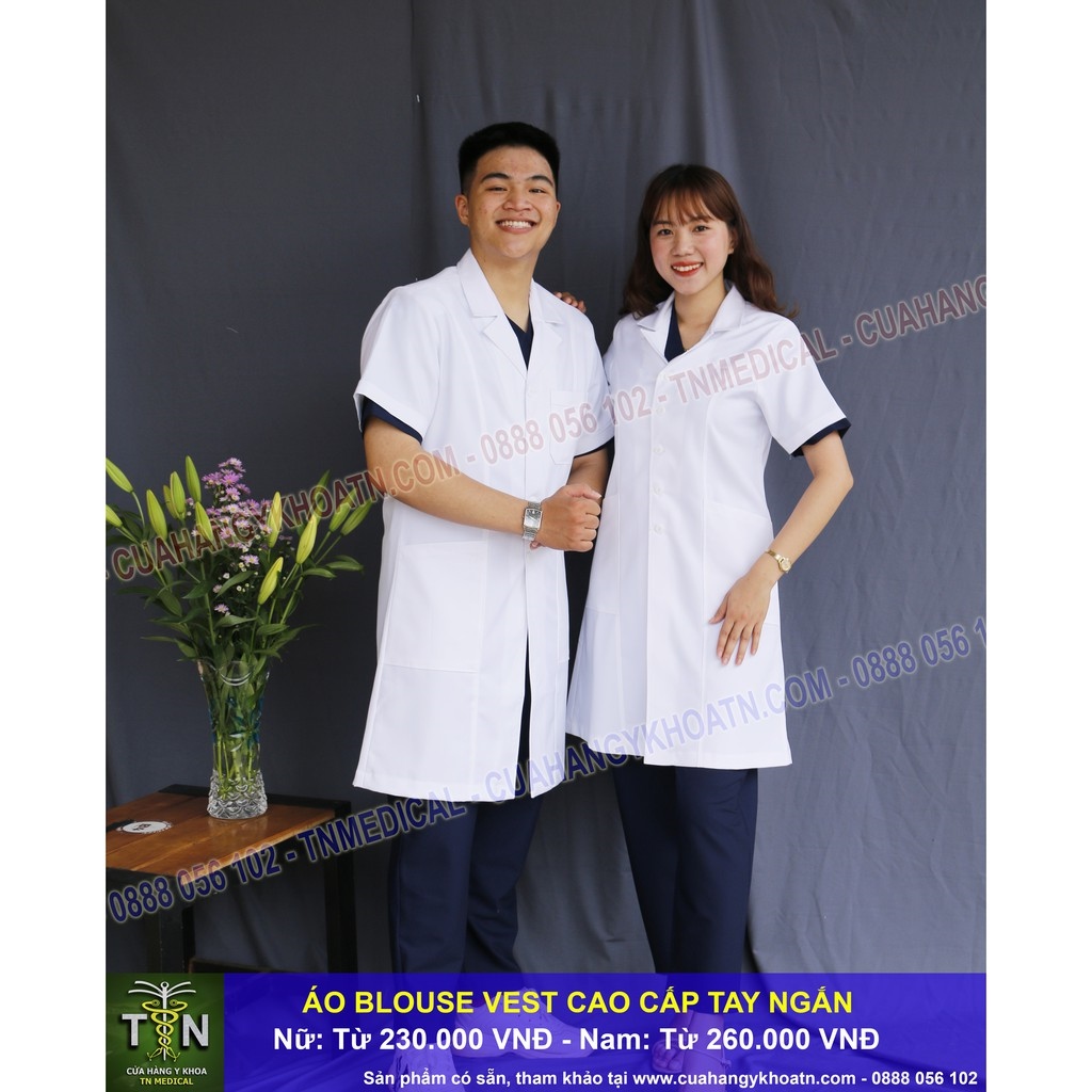 Kho Sỉ ☸ Áo Blouse Vest Bác Sĩ Cao Cấp - Thương Hiệu Tn Medical Mới Nhất