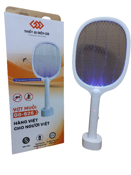 Vợt Muỗi Kiêm Đèn Bắt Muỗi 2 trong 1 Thiết bị điện G8 G8-626 - Pin sạc cao cấp 1200 mAh - Bảo hành 6 tháng