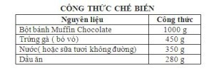 Bột Trộn Sẵn Bánh Muffin Chocolate 1Kg