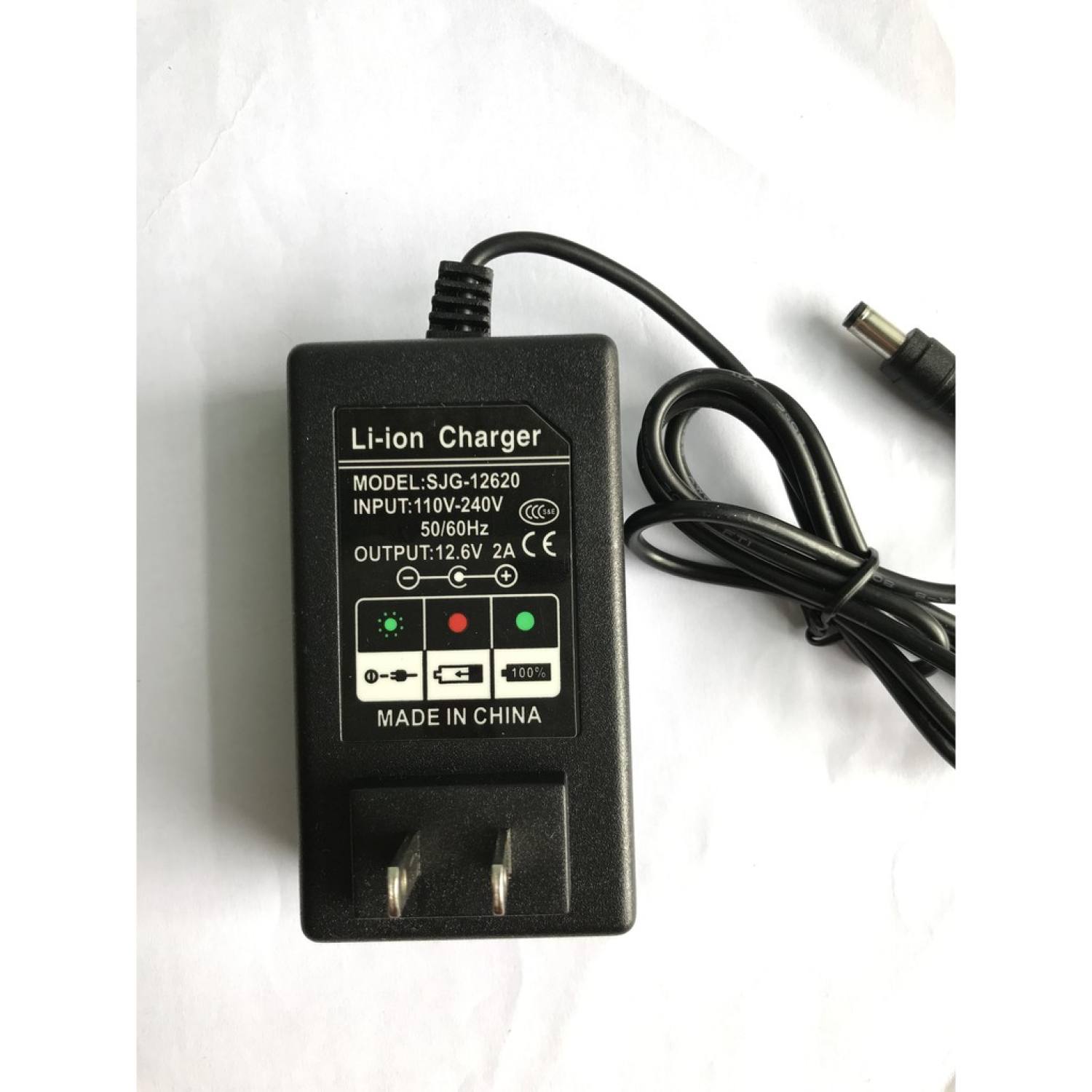 Sạc 3s 12.6v 2a giắc 2.5 Có đèn báo đầy, chuyên sạc pin Li-ion 10.8V - 12V. 9
