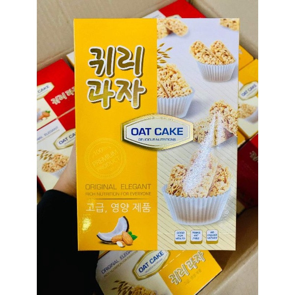 Bánh yến mạch Hàn Quốc hộp 200g - Bánh ăn giảm cân, tốt cho sức khỏe - SENCHARM