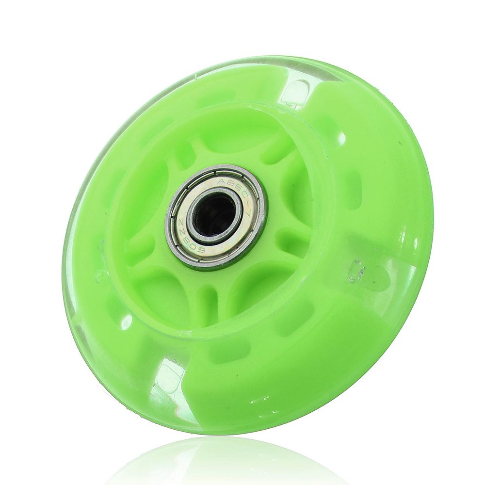 1PCS LED FLASH WHEEL FOR MINI or MAXI MICRO SCOOTER FLASHING LIGHTS 80mm REAR ABEC-7 - intl