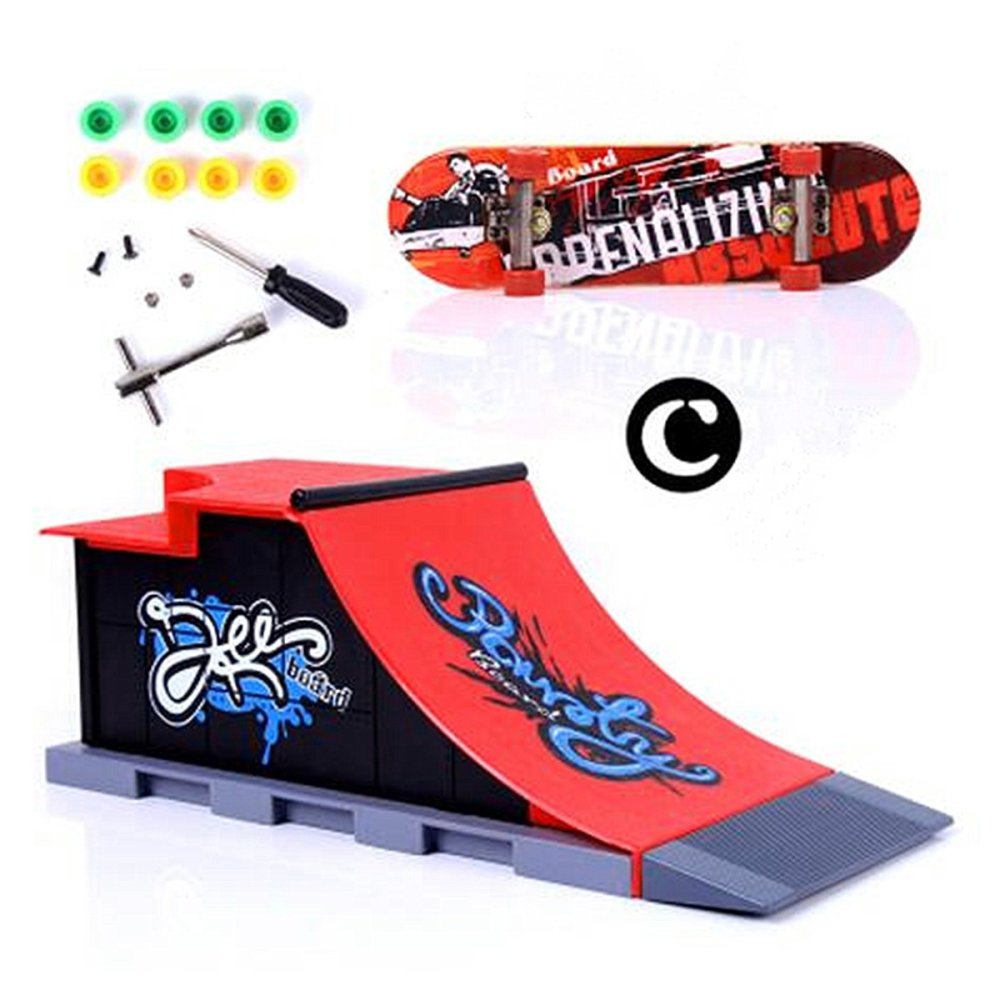 6 Types Skate Park Ramp Parts for Tech Deck Fingerboard Ultimate Parks C - intl