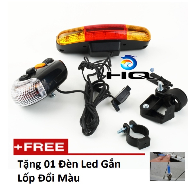 Mua Bộ còi và đèn tín hiệu xe đạp HQ 4TI74 tặng đèn led gắn van xe