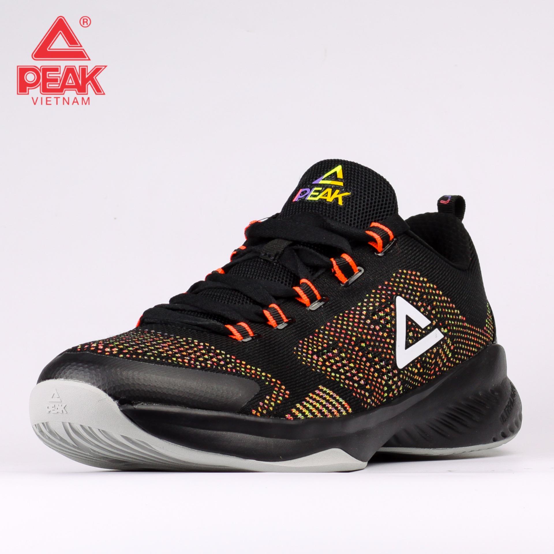 Giày thể thao bóng rổ nam Peak Ultra Light E72021A - Đen Đỏ Multicolor
