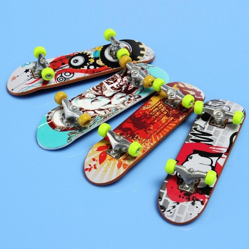 Giá bán Moonar 2PCS Cool Punk Pattern Finger Skateboard Mini Skateboard - intl