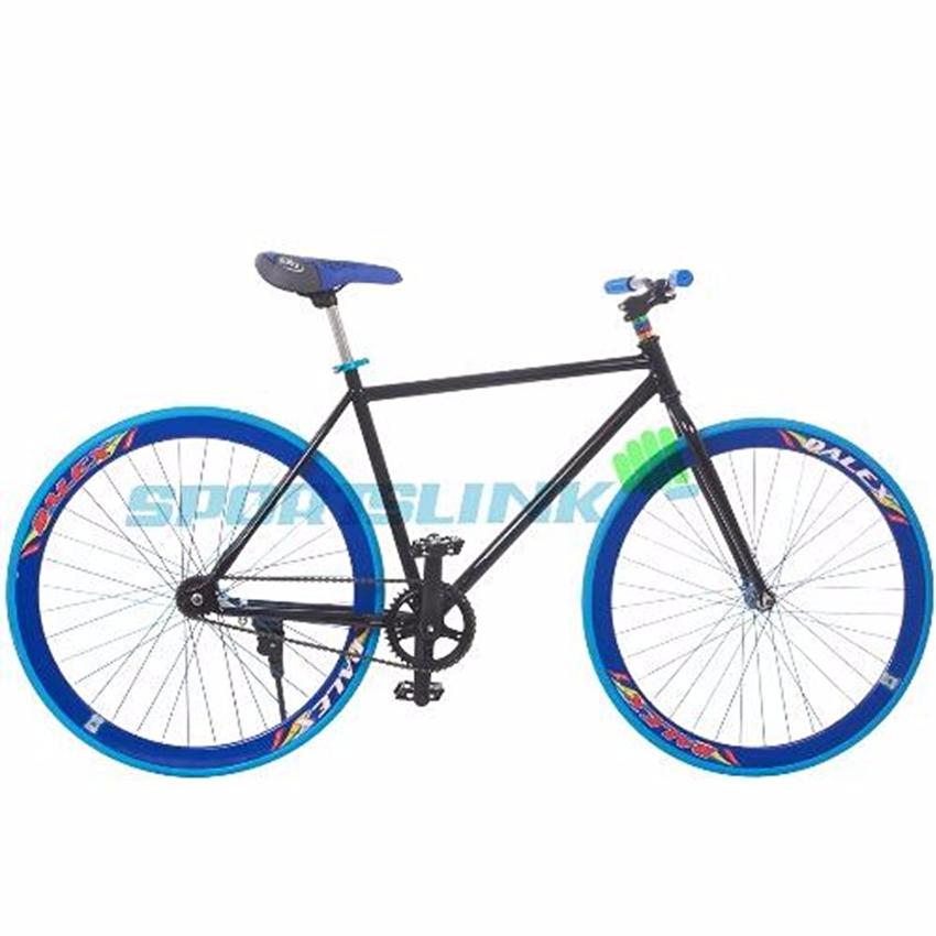Xe đạp Fixed Gear Single (Đen phối xanh) - SAMSUNG CONNECT