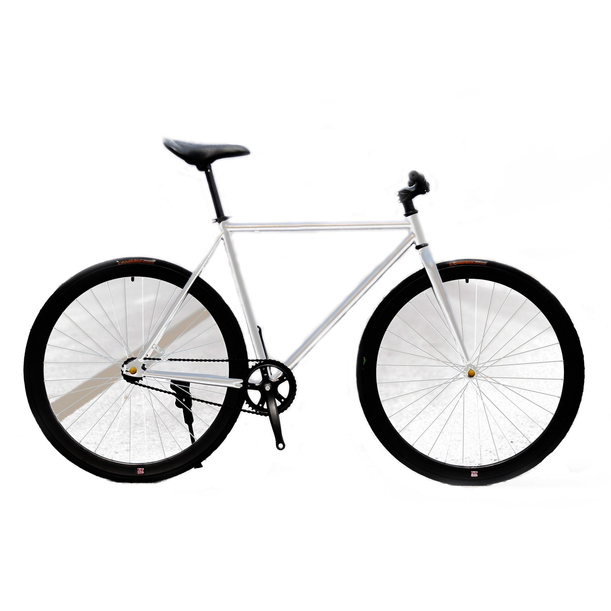 Xe đạp Fixed Gear Single Speed (Bạc Đen)