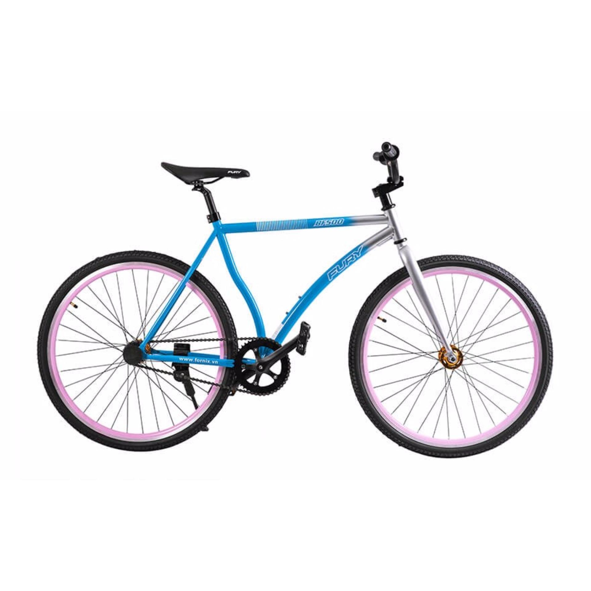 Xe đạp FixedGear, hiệu FURY, mã BF500 ( xanh )