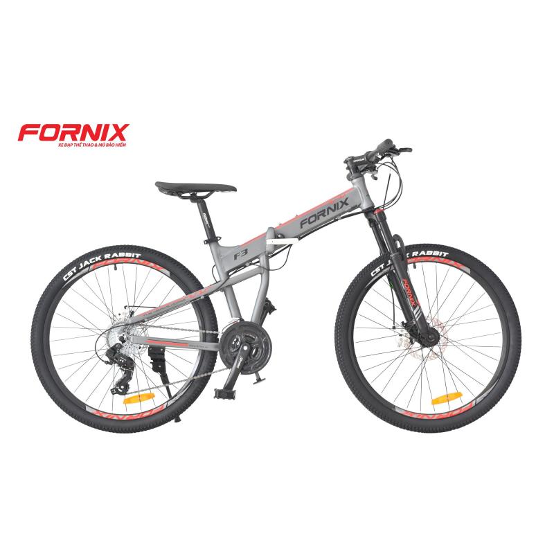 Phân phối Xe đạp gấp địa hình thể thao Fornix F3 (xám đỏ)