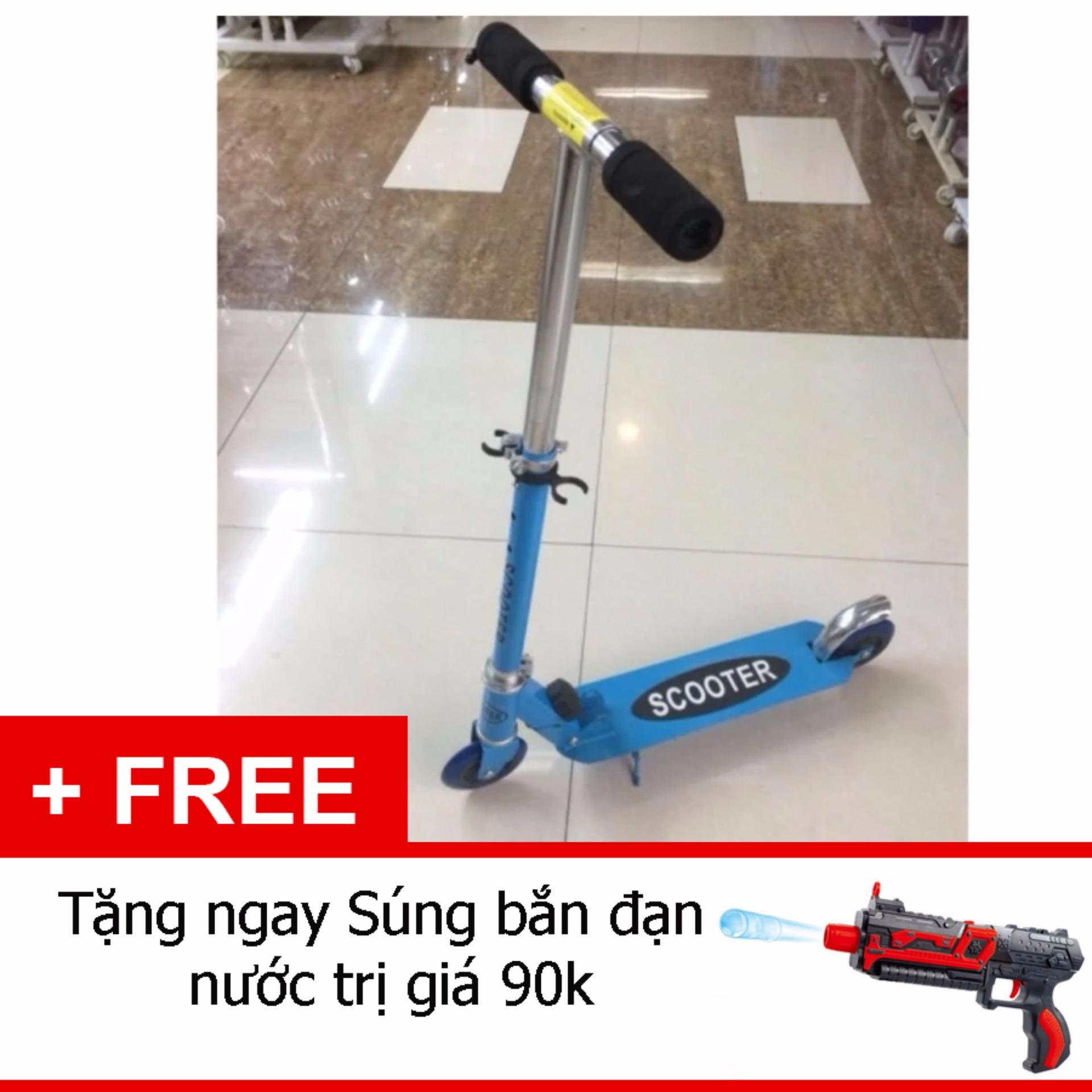 Xe Trượt Scooter tặng kèm súng bắn đạn nước trị gái 90k