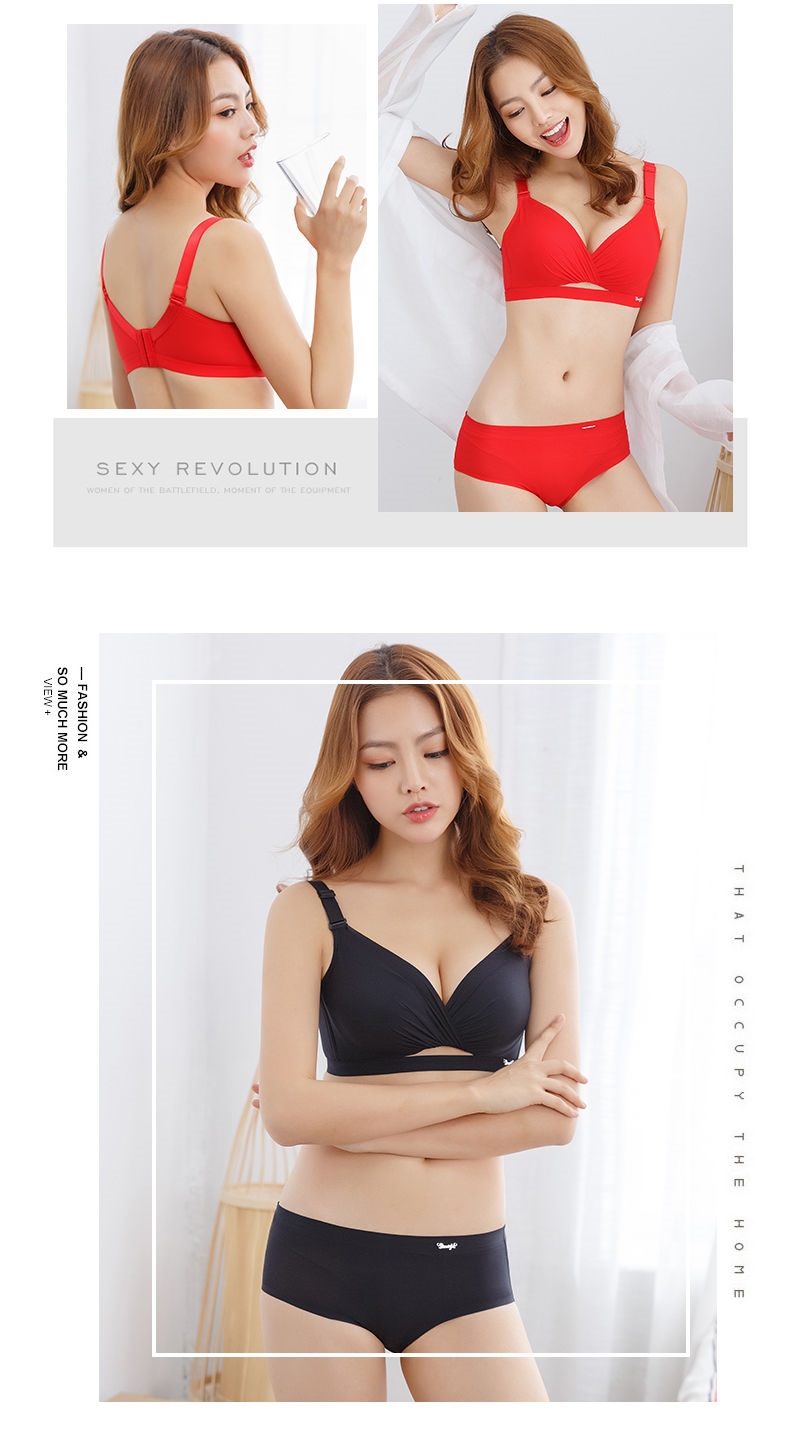 Super 8 cm thick together small cup flat-chested 8 cm bras girl sexy adjusting thickening underwear without steel ring 15
