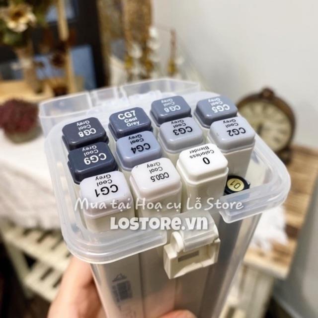 ↂ✾  [ LỖ STORE ] Màu dạ Touchliit 6 - Set xám