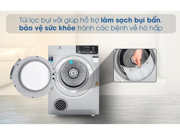 Máy sấy Electrolux 8 kg EDS805KQSA Máy sấy Electrolux 8 kg EDS805KQSA