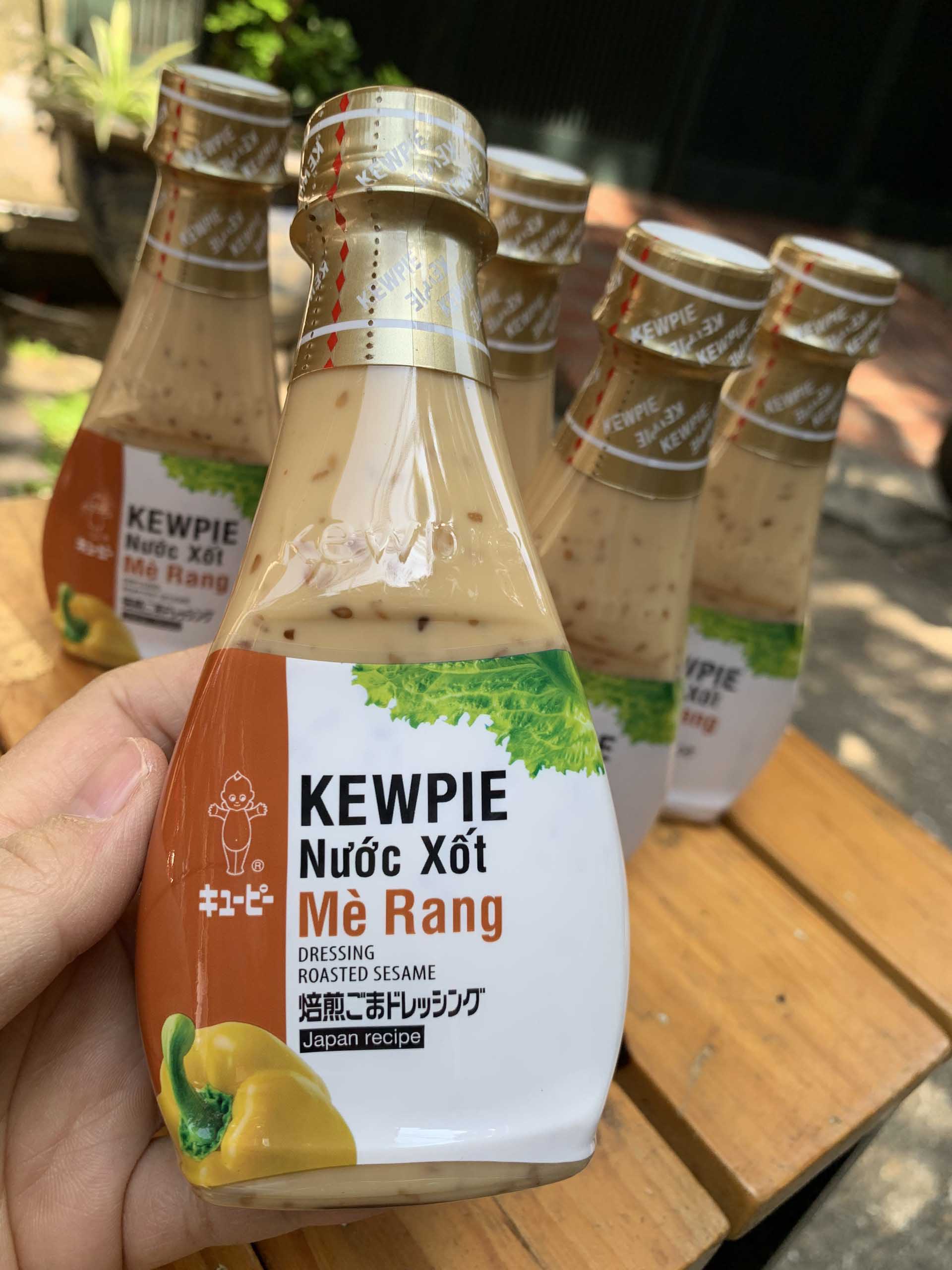 Nước xốt mè rang Kewpie NGON1 - gia vị tuyệt vời cho các món nộm rau củ, salad (chai 210ml nhỏ gọn tiện lợi)