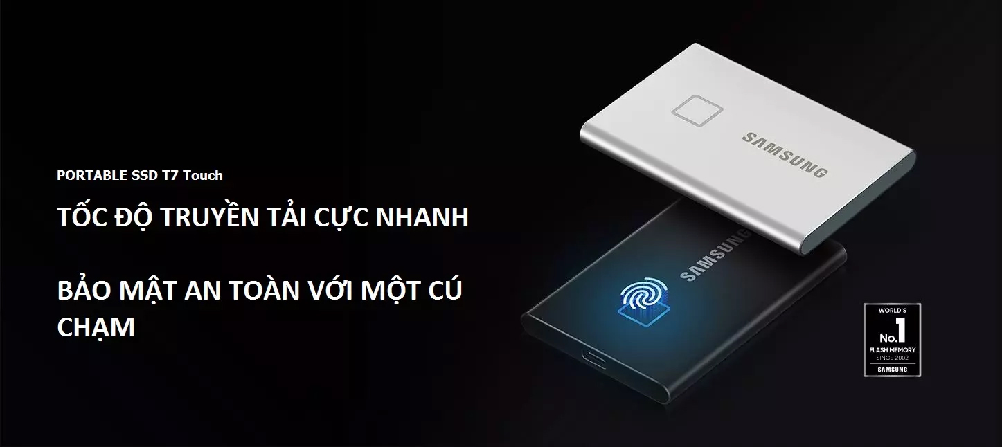 Ổ Cứng Di Động 500GB/1TB/2TB SSD External Samsung T7 Touch USB