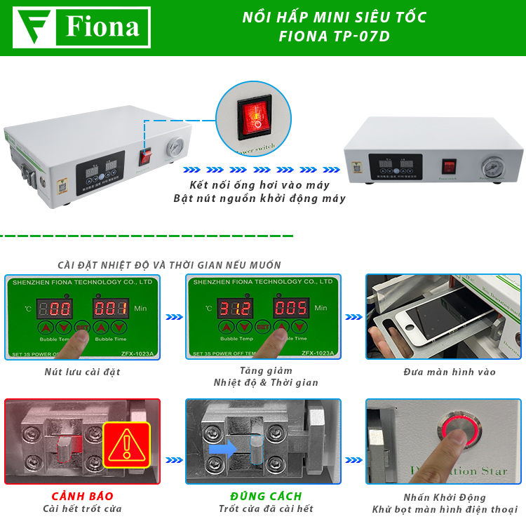 NỒI HẤP MINI MÁY SIÊU TỐC FIONA TP-07D