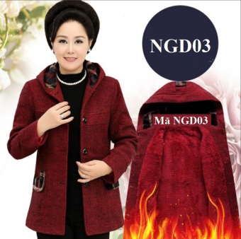 Áo khoác dạ lót lông cho người trung niên NGD03  