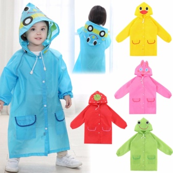 Áo mưa trẻ em Linda xuất Nhật ( Màu xanh - hình ếch )  