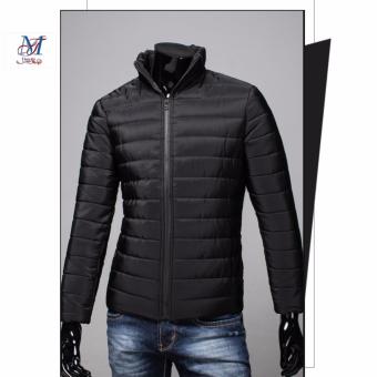Áo phao Nam bông siêu nhẹ trần mềm mại jacket thời trang hàn quốc thu đông 2017 ( đen)  