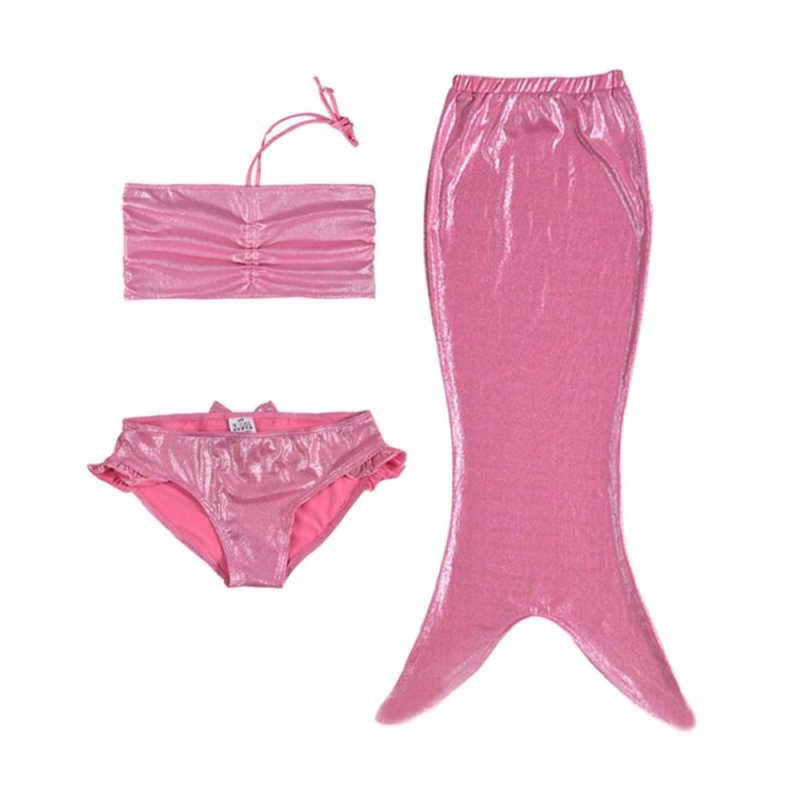 Nơi bán Children s Swimwear Mermaid Tail Swimming Three-Pieces Suit - Pink
- intl