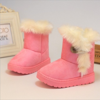 Children's fashion warm super soft children's boots(Pink) - intl  