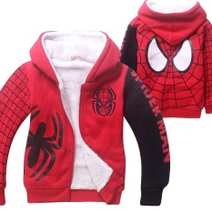 So Sánh Giá Costume Kids Boys Girls Winter Thick Zipper Hoodies Coat Jacket 4Y-9Y – intl   2015 great future