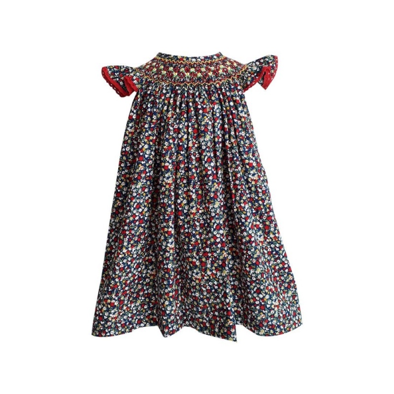 Nơi bán Đầm bé gái thêu xích móc Poppy do / 1 yr