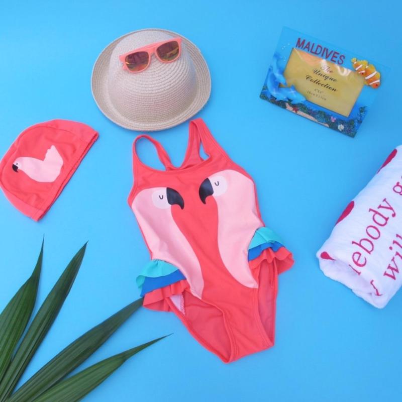 Nơi bán Đồ bơi cao cấp xinh xắn dành cho bé gái (Màu cam)