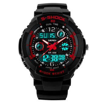 Đồng hồ nam dây cao su SKMEI S-Shock 0931 (Đỏ)  
