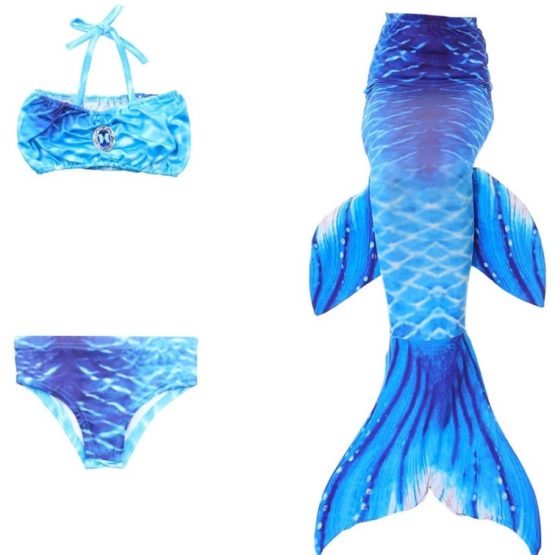 Nơi bán Fin Mermaid Tail Monofin - Swimmable Tail Kids Girls Women Swimming Costumes JP98（130） - intl