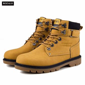 Giày dã ngoại kiểu thể thao nam cổ cao ROZALO RM9602Y -Vàng  