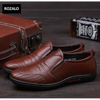 Giày lười da thời trang nam ROZALO RMG5229N -Nâu  