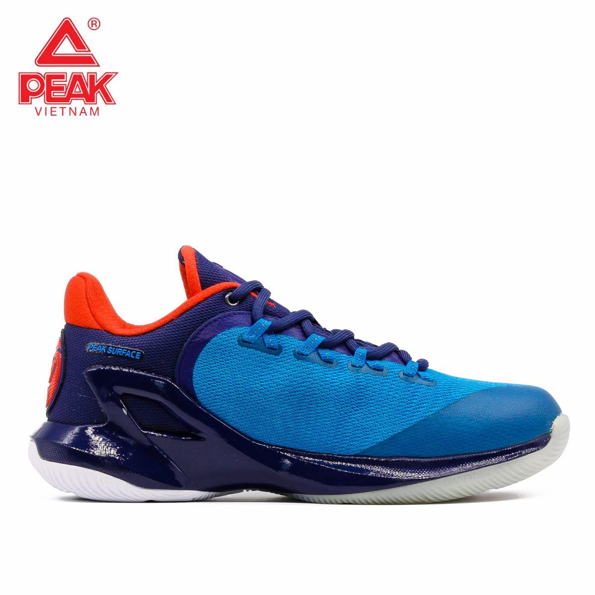 Giày thời trang bóng rổ nam Peak Tony Parker V E73323A – Xanh Đỏ