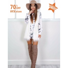 Khuyến Mãi HYX HOT SALE!!!Women Casual Sleeveless Open Front Solid Loose Faux Fur Waistcoat Vest Coat Warm(White) – intl   HYX store