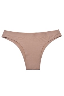 Invisible Underwear Thong Cotton Spandex Gas Seamless Crotch (Flesh) - intl  