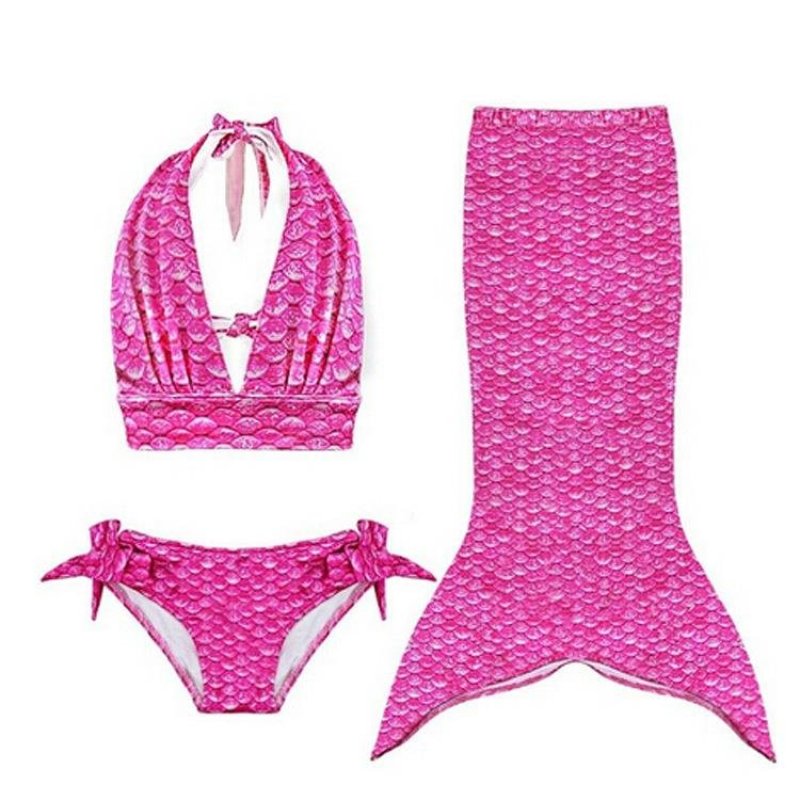 Nơi bán Mermaid Tail Swimwear Fashion Kids Swimwear Summer Lingerie Performance Clothing Bikini Girls Split - Red - intl