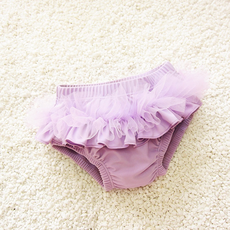 Nơi bán Popular Girls' Lovely Swimwear Kids Shorts Swim Trunks Children's Swimming Pants - Purple - intl