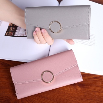 Premium PU Leather Multifunctional Fashion Women Wallet - intl