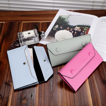 Premium PU Leather Multifunctional Fashion Women Wallet - intl