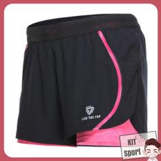 Mẫu sản phẩm Quần short đùi tập thể thao nữ FindtheTOP – Hàng nhập khẩu (đồ tập quần áo gym, thể dục,thể hình, yoga) KIT Sport  