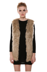 Nên mua Sunweb Faux Fur Vest Gilet Vset Jacket Mid-long Outwear Waistcoat – Intl  ở đâu ?
