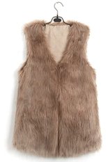 Giá Niêm Yết Toprank Chic Lady Faux Fur Vest Winter Warm Coat Outwear Long Hair Sleeveless Jacket Waistcoat – intl   Toprank shop
